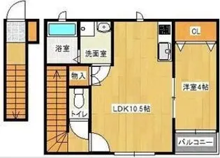 グランチェスタ多賀城【2階】の間取り