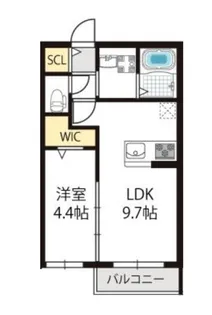 エクセルコート三国【2階】の間取り
