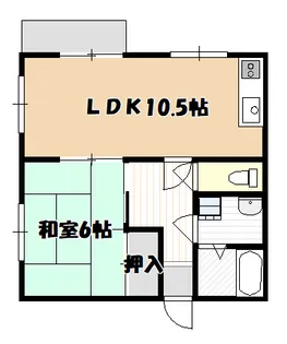 ハウスイースト【2階】の間取り