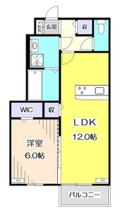 ショウリュウ秋津【1階】の間取り