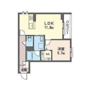 アンビシア浜町【2階】の間取り