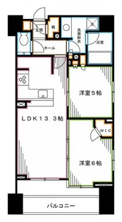 ミリアレジデンス中野坂上【6階】の間取り