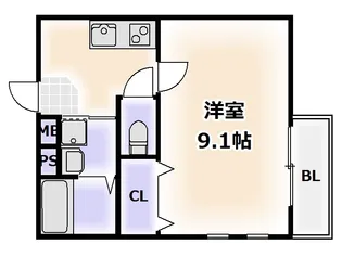 フジパレス昭和町【2階】の間取り