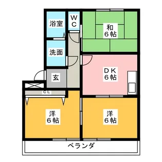 スカイハイム No2【3階】の間取り