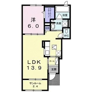 コモドルオーゴ【1階】の間取り
