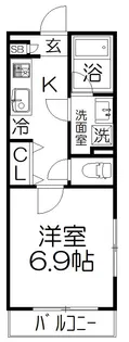 SunnyWell(サニーウェル)【2階】の間取り
