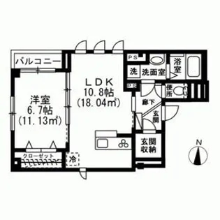 スカイエ橘【2階】の間取り