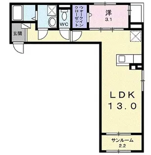 サイネリアII【2階】の間取り