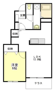 セリシール【1階】の間取り