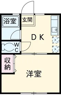 シティハイム リバーサイド【2階】の間取り