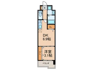 ギャラクシー空港東【4階】の間取り