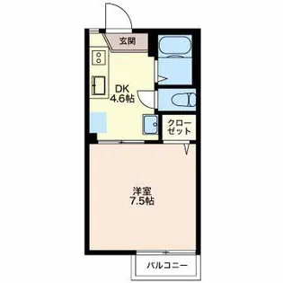 サンモール天神【2階】の間取り