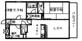 メイプルスクエア【2階】の間取り