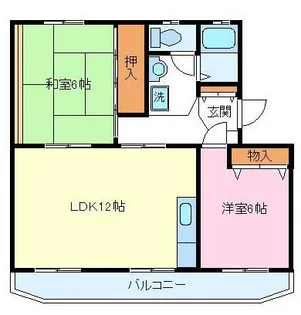 メゾンドールI【1階】の間取り
