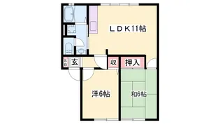 チェスナット【1階】の間取り