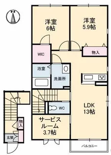 ハイマート【2階】の間取り