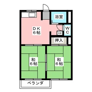 ドミールハラ A棟【2階】の間取り