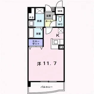 ベラルデ【6階】の間取り