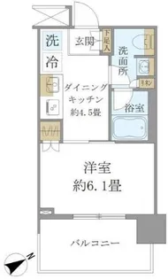 Brillia Tower 浜離宮【10階】の間取り