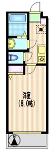 レステュディオ【1階】の間取り