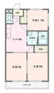 福田マンション【2階】の間取り