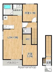 サンカルド【2階】の間取り