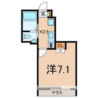 セレナー根岸【1階】の間取り