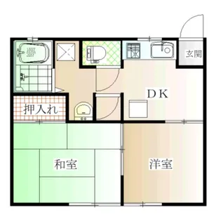明石荘【1階】の間取り