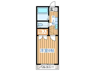 ア-バンシティ中山【2階】の間取り