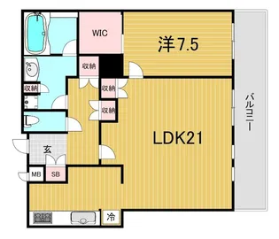 The Kitahama【34階】の間取り