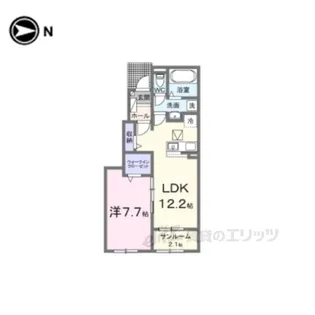 ヒカルサ仰木の里1【1階】の間取り