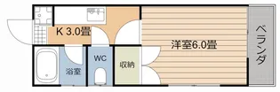 キャッスル竹井【3階】の間取り