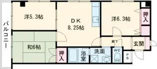 瑞江レジデンス芦田【1階】の間取り