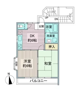 プリンスコート霞ヶ関【2階】の間取り
