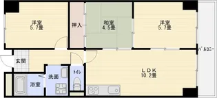 エクシード国分【4階】の間取り