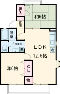 コーボック飛田給B棟【2階】の間取り