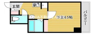 LakiaMaison難波南【8階】の間取り