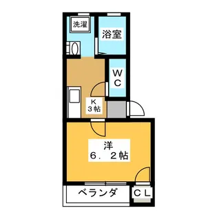 ベルテII【1階】の間取り