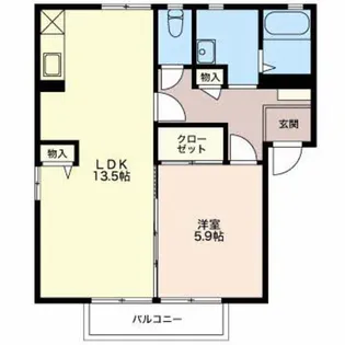 ライフタウンサンライズ【1階】の間取り