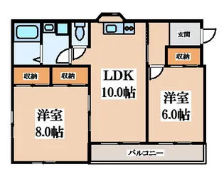 ハピネス2001【3階】の間取り