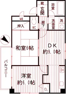 エムズガーデン【6階】の間取り