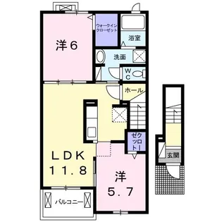 ブライト・ヒル【2階】の間取り