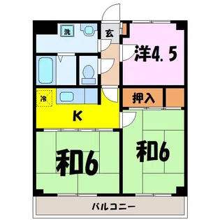ファミーユ西木(熊谷市新堀)【2階】の間取り