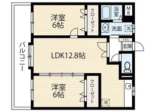 アネックス2000【2階】の間取り