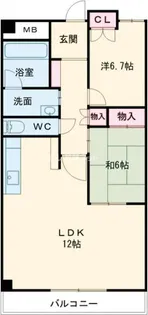 アルカーサル星田【4階】の間取り