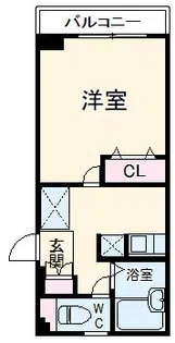 サウスブリーズ【1階】の間取り