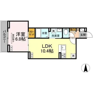 セレスティア南花畑VI【2階】の間取り