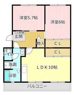 永田マンション【2階】の間取り