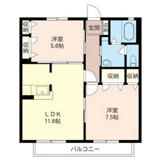 グランディール向原I【2階】の間取り