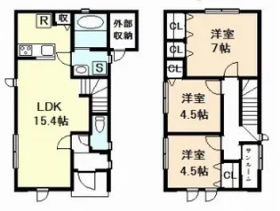 クラーウィス千石【1階】の間取り